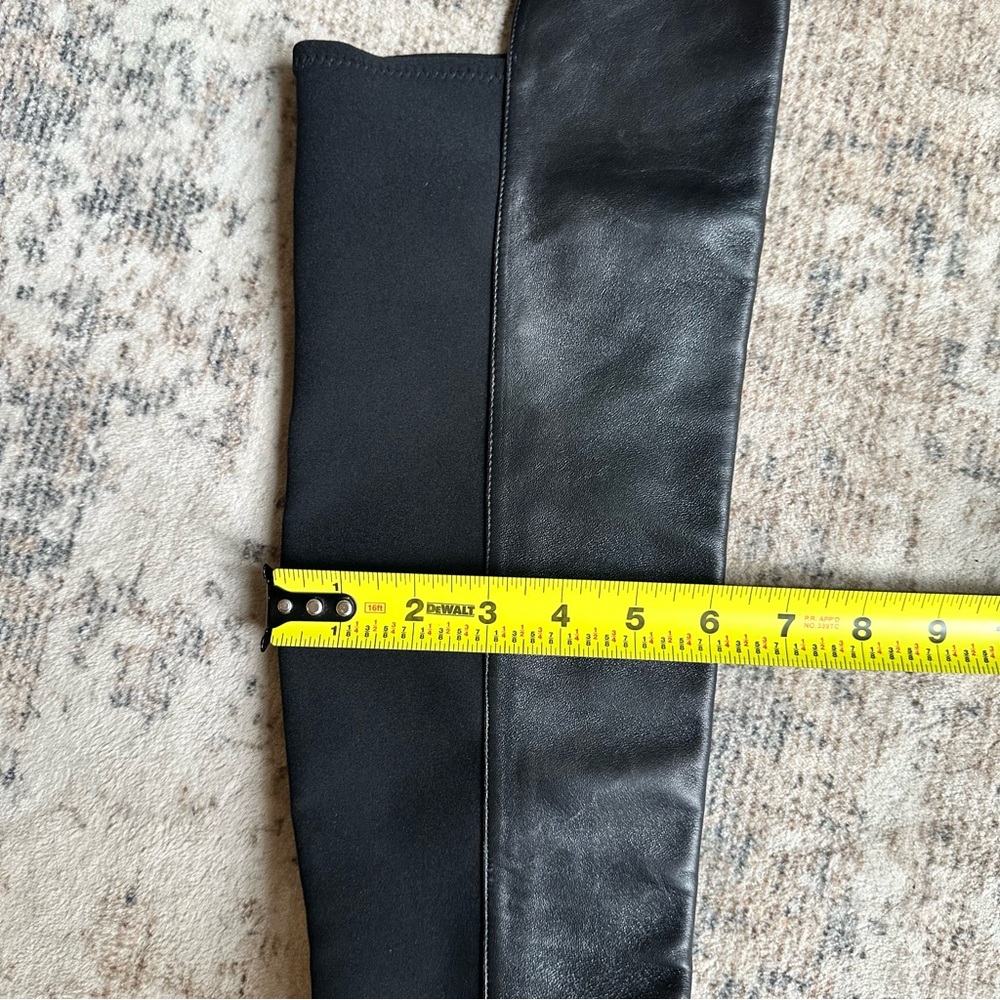 STUART WEITZMAN‎  LINSI OVER THE KNEE BOOT IN BLACK OFF SIZE L-10 R-9.5 - Picture 10 of 11